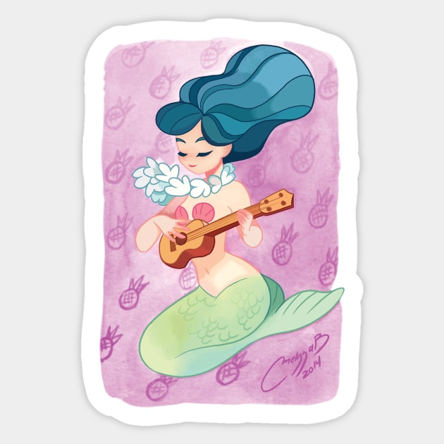 ukulele Sticker by melivillosa